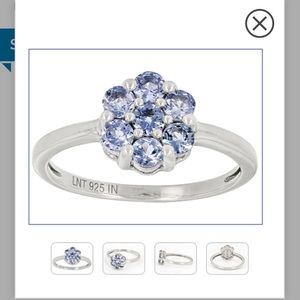Tanzanite size 7 ring. Sterling silver